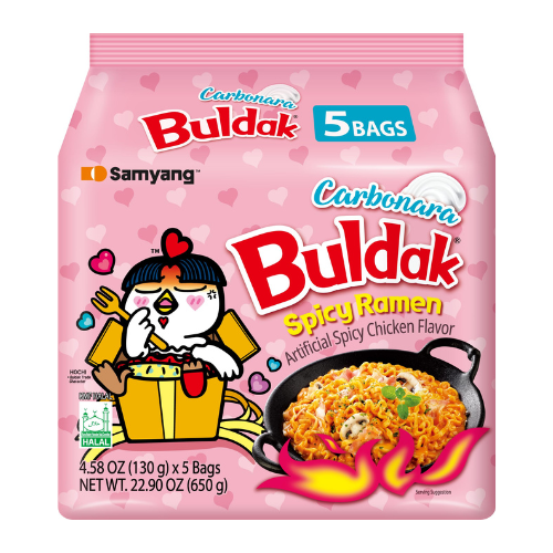 Samyang Hot Chicken Flavour Ramen Carbonara Limited Edition (5pack)